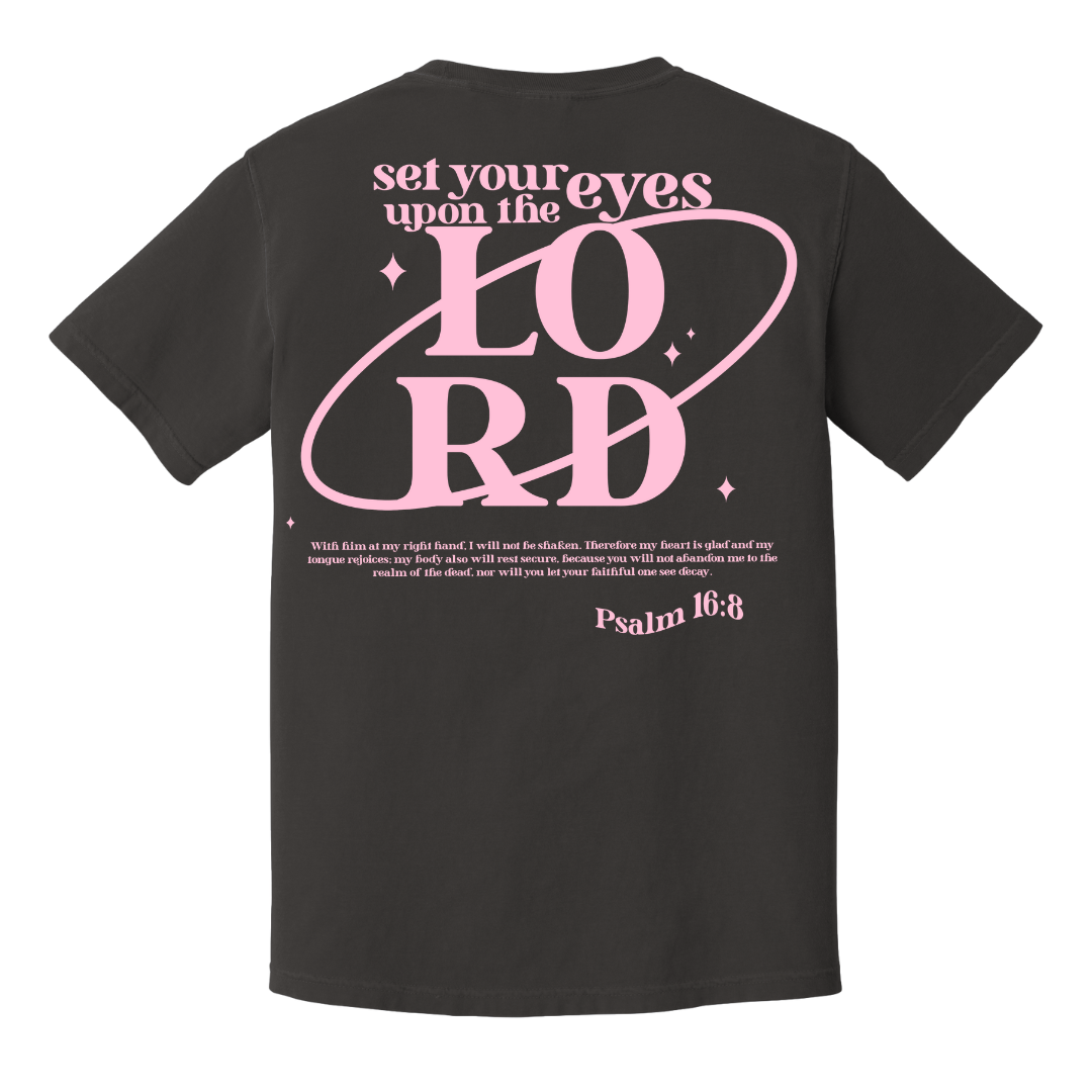 Set Your Eyes On Jesus Graphic Front/Back Tee