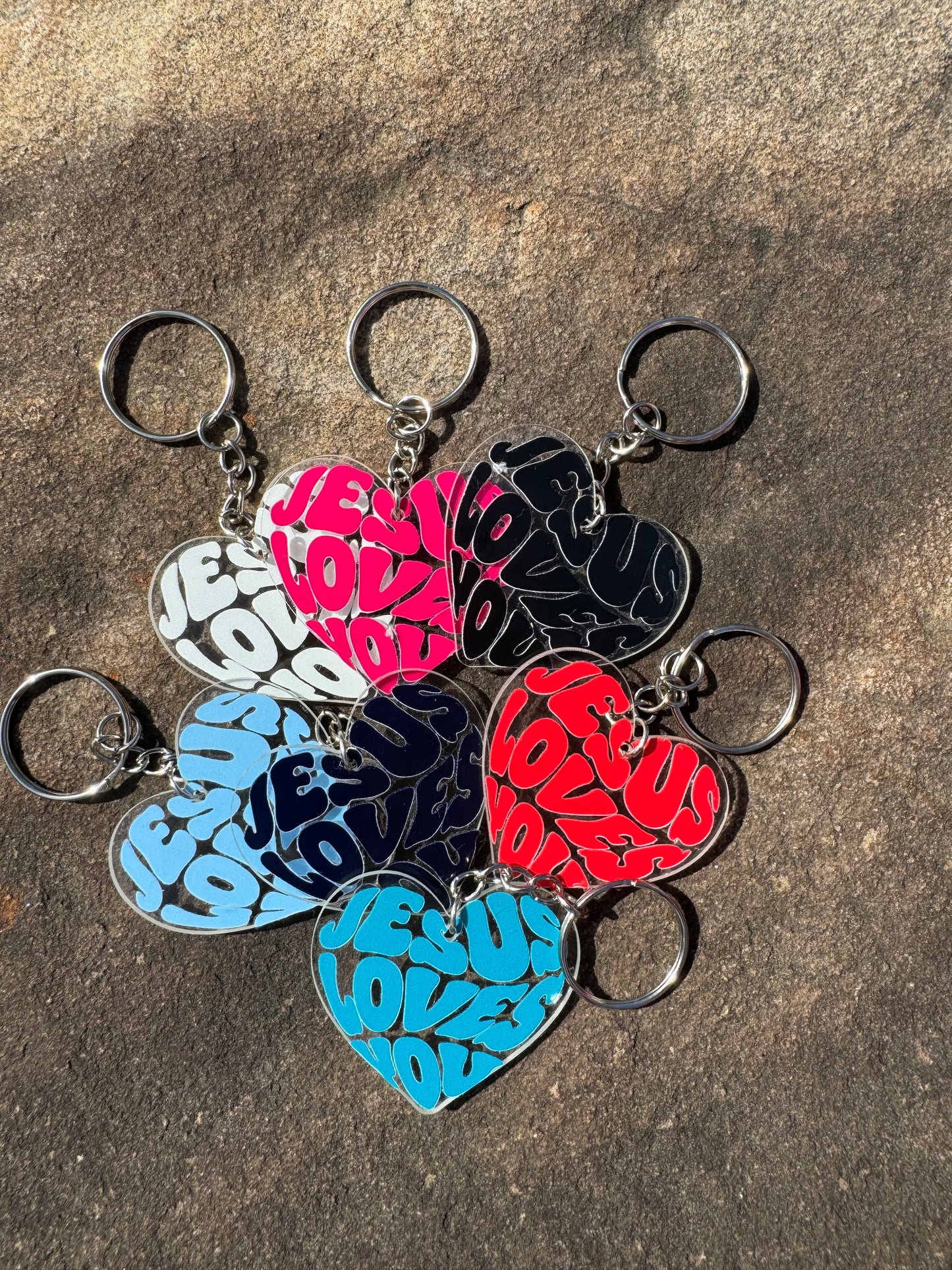 Jesus Loves You Keychains