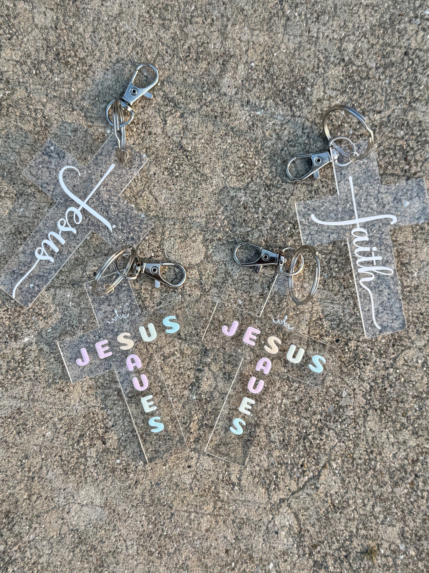 Jesus Saves Keychains, Faith Keychain, Jesus Acrylic Keychain