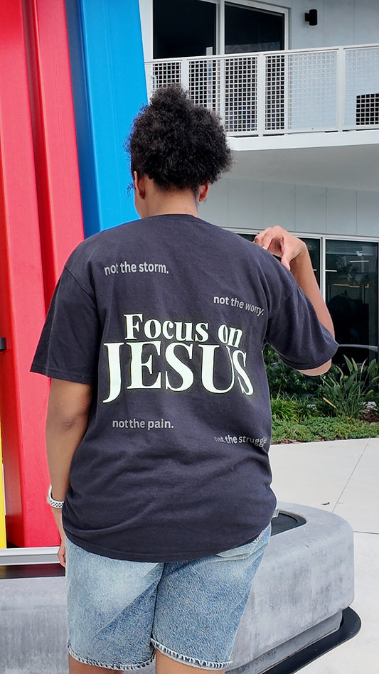 Focus on Jesus *Glows in the Dark F/B tee