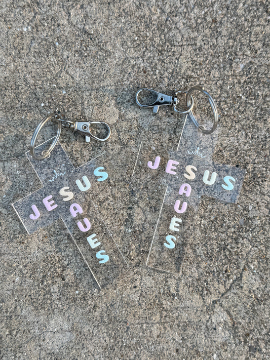 Jesus Saves Keychains, Faith Keychain, Jesus Acrylic Keychain